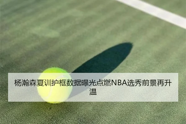 杨瀚森夏训护框数据曝光点燃NBA选秀前景再升温 | 188bet